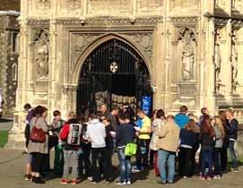 The Canterbury Journey provides a great opportunity to address our most urgent conservation needs, such as the Nave roof and Christ Church Gate, as well as the chance to broaden people s knowledge