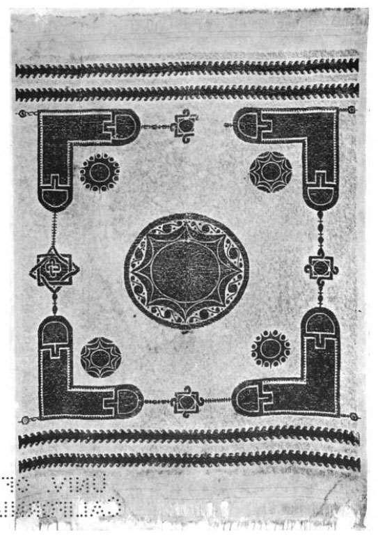 Coptic Egyptian textile, with gammadia in the