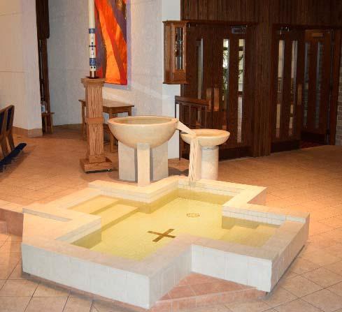 July 10, 2016 Baptistry Area of the church where baptisms are held. At St.