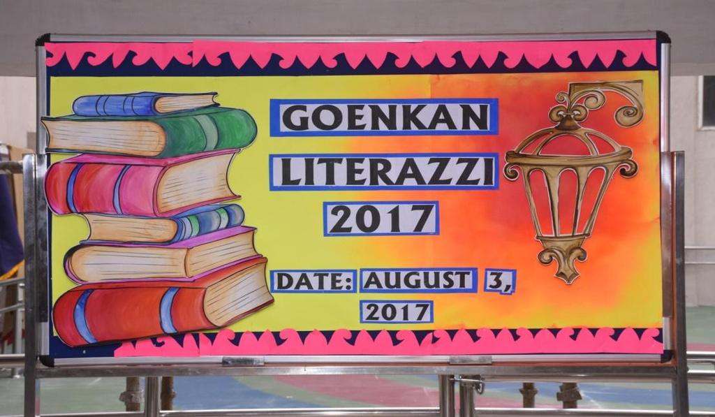 Goenka Public School, Sarita Vihar, hosted the inter-school literary event Goenkan Literazzi: The Festival of Language and Literature on Thursday, August, 03, 2017.