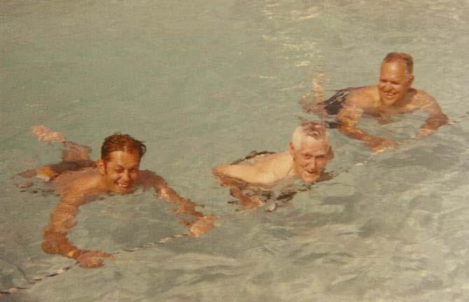 Family and friends loved to swim