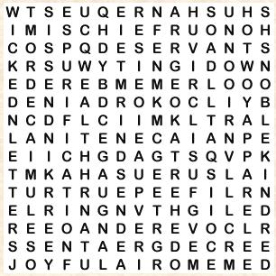 Puzzle Page? Esther After you have found all the words, the leftover letters in the correct order will give you the mystery answer.