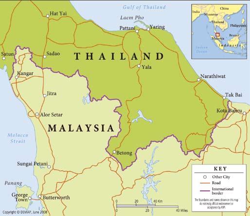 Malay Muslim militancy in Southern Thailand Actual attacks are reportedly executed by dedicated military wings known as junwae jihad in Malay and Runda Kumpulan Kecil in Thai, whose members are