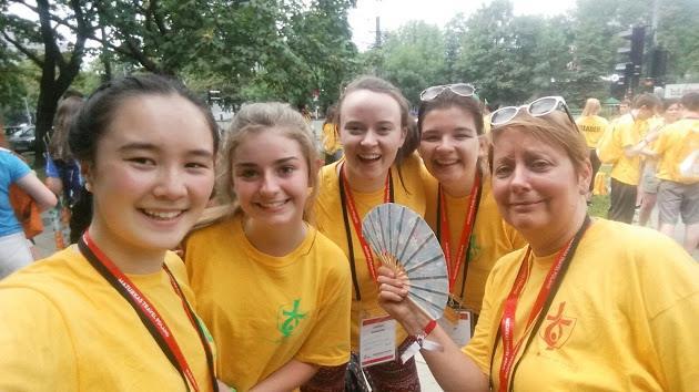 In previous months we had spent time organising and spiritually preparing for the pilgrimage and so when we arrived at Dublin airport with bags packed, sporting cheerful yellow t-shirts, each