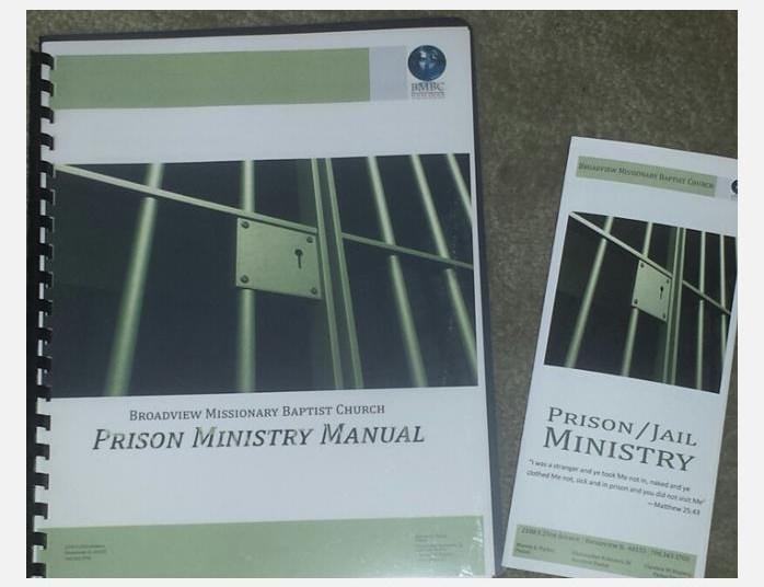 m. Worship Service Worship Service 10:00 a.m. 6:30 p.m. NEW PRISON/JAIL MINISTRY MANUAL AND BROCHURE Submitted by Dea.