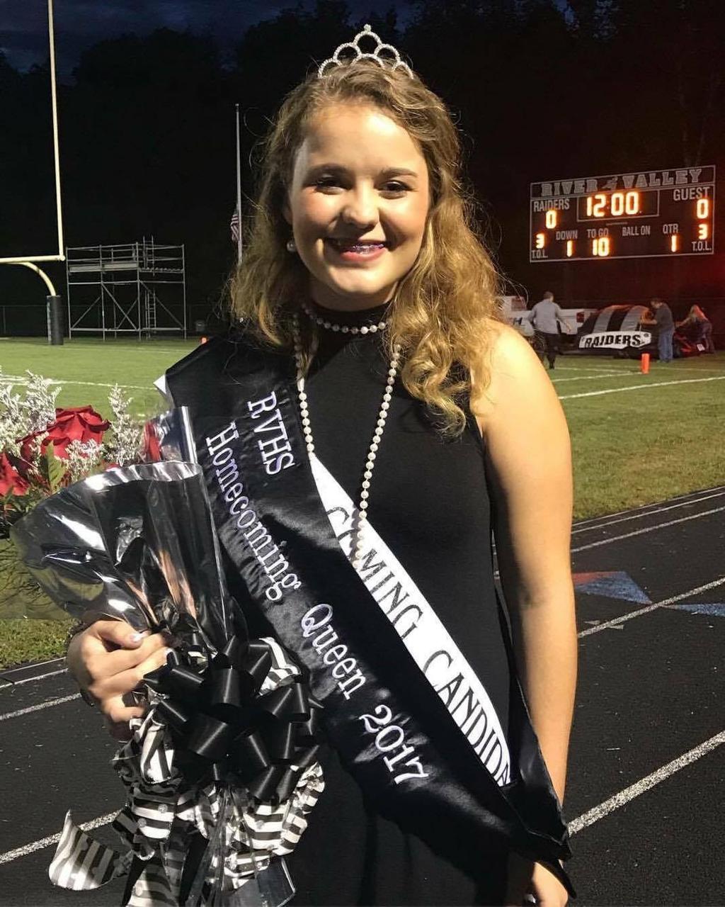 2017 Raider Homecoming Queen 2017 Homecoming Queen Isabella Mershon Isabella is the daughter of Brian