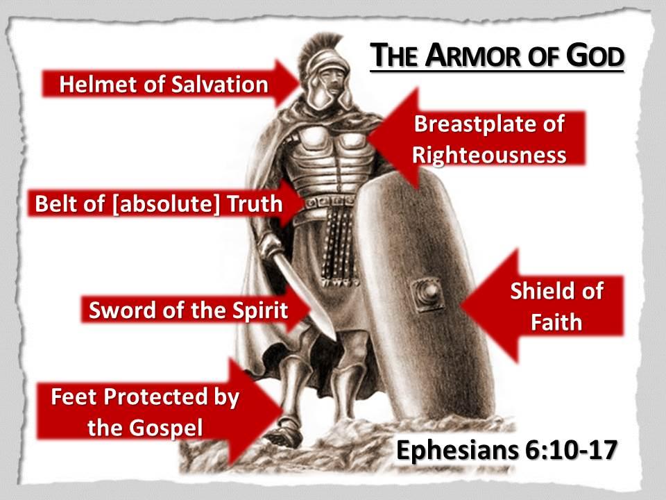 HOW CAN WE RESIST TEMPTATION? 13 Therefore put on the full armor of God, so that when the day of evil comes, you may be able to stand your ground, and after you have done everything, to stand.