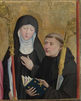 may talk about the joys of Heavenly life. But Benedict replied: By no means can I stay out of my monastery! At her brother s refusal, Scholastica prayed to God.