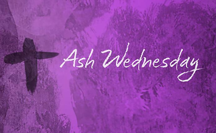 MARCH 6, 2019 8:00 a.m. & Noon McCune Chapel 5:30 p.m. A soup & bread supper held in Friendship Hall 6:30 p.m. Sanctuary Imposition of ashes at all services.