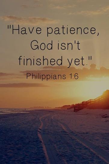 Be Patient, We are God s Work in Progress Each year, thousands of people vow to follow new resolutions in their lives.