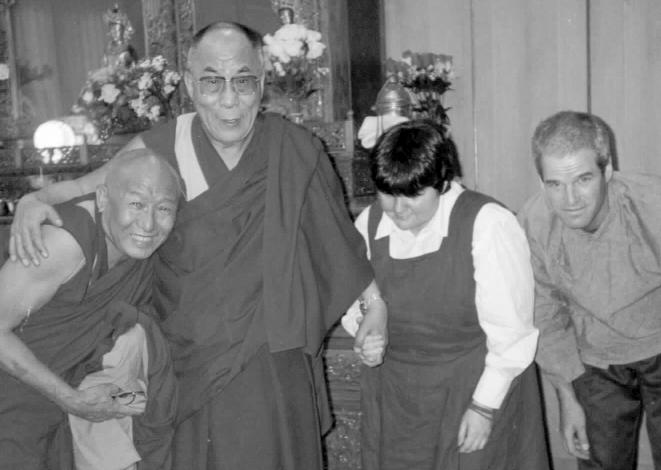 In India last year, Geshe-la personally invited His Holiness the Dalai Lama to bless the statues in the Kurukulla Center gompa, and His Holiness immediately indicated that it might be possible.