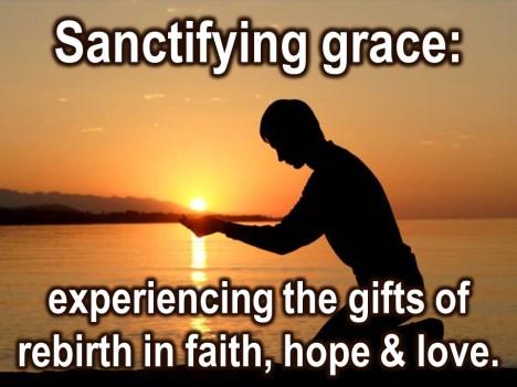 Wesley, once again, understanding the gifts of God s grace and what it means to be justified in that grace, experiencing the gifts that accompany our new birth in Christ. The gift of being forgiven.