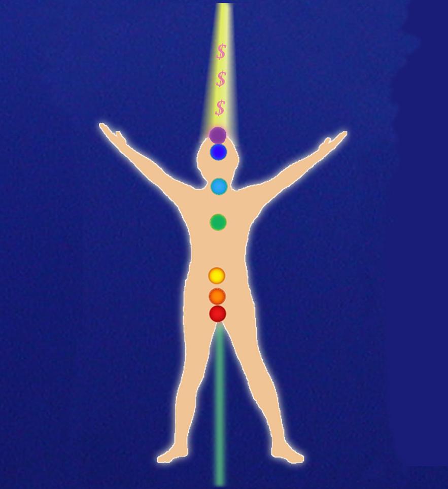 KEEP CLEARING YOUR CHAKRAS DAILY THE CHAKRA PROSPERITY ACTIVATION [With hands and intention, visualizing the color and healing energy in each chakra from 1st to 7 th, can touch or just beam energy