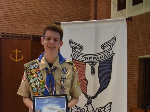 AIDAN WALTON EAGLE SCOUT On June 27, 2014, Aidan Walton earned his Eagle Scout award, the highest award possible in Boy Scouting.