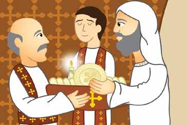 Cathy: The Orbanas of the Lamb are the Orbanas from which Abouna chooses the best one and puts it on the paten on the altar.