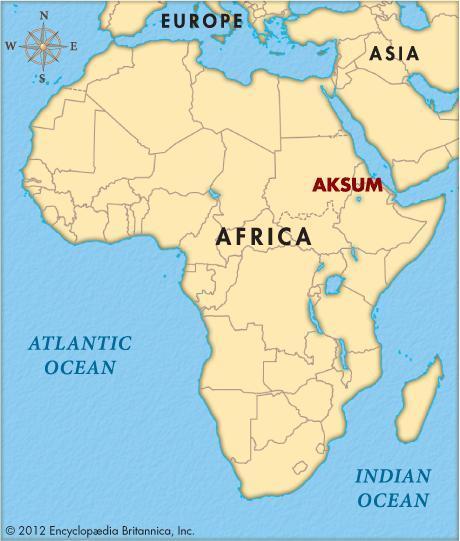 By the 300s CE, Aksum had grown to also include parts of the Middle East.