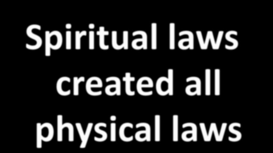Spiritual laws