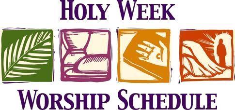 4/14 Palm Sunday 8:30AM Divine Service with Holy Communion 10:45AM Divine Service with Holy Communion 4/18 Maundy Thursday 6:30PM Divine Service with Holy Communion