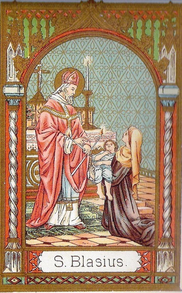 10. The Feast of St. Blaise February 3rd Some thoughts on Sacramentals The Blessing of throats in a parish Church on the Feast of St. Blaise Feb. 3rd The candles are no sooner blessed on February 2nd, and then they are put to work the very next day on February 3rd.
