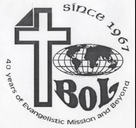 Mission Conference - 2015 二零一五年差傳年會 10/23 10/25 Ling Liang World Wide Evangelistic Mission Bread of Life Church 基督教靈糧世界佈道會洛杉磯靈糧教會 2780 Lomita Blvd.