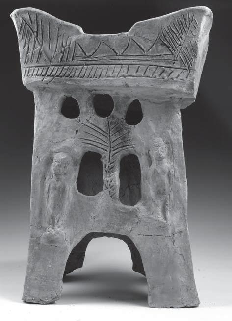 178 THE QUEST FOR THE HISTORICAL ISRAEL Fig. 9. Four-horned clay altar from Tel Rehọv (tenth to ninth century). Photo courtesy of the Tel Rehọv excavations.