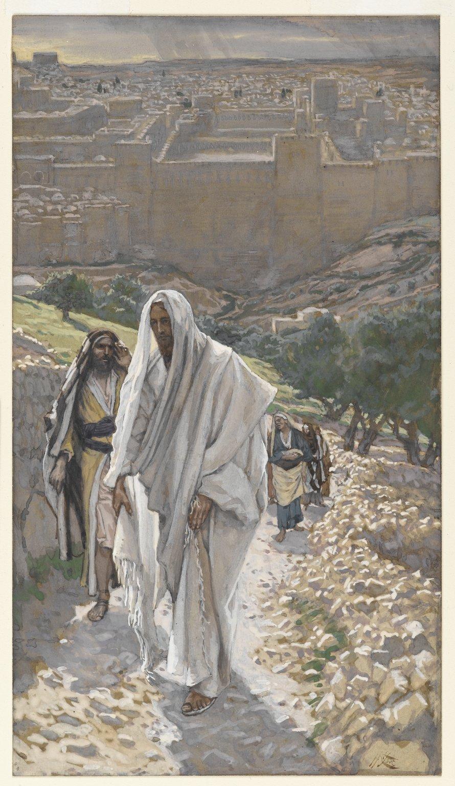 James Tissot, Jesus Goes in the Evening to Bethany