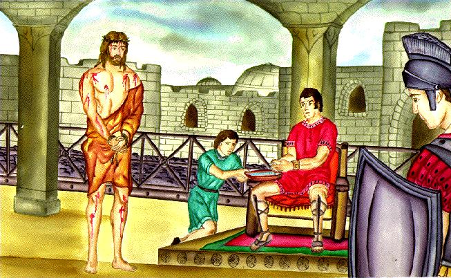The example of Jesus. Jesus before Chief Priests, Elders and Pilate. Matthew 27:11-14.