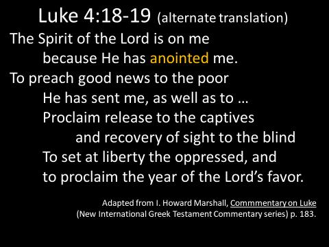 Texts: John 15:16; Lk. 4:14-30 (Anointing service) 4 Judah (like Saul & David & Solomon). (1) Anointing invested them with power from God & gave them authority in the eyes of God s people.