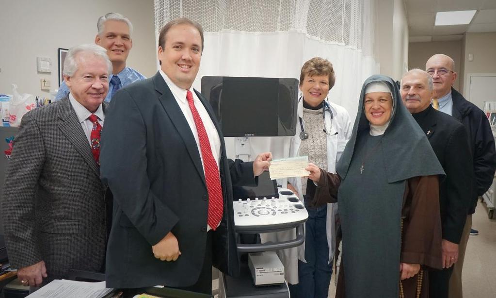 When the State Knights of Columbus Culture of Life Chairman Eric Ritchie heard of this he went right to work on purchasing a new machine.