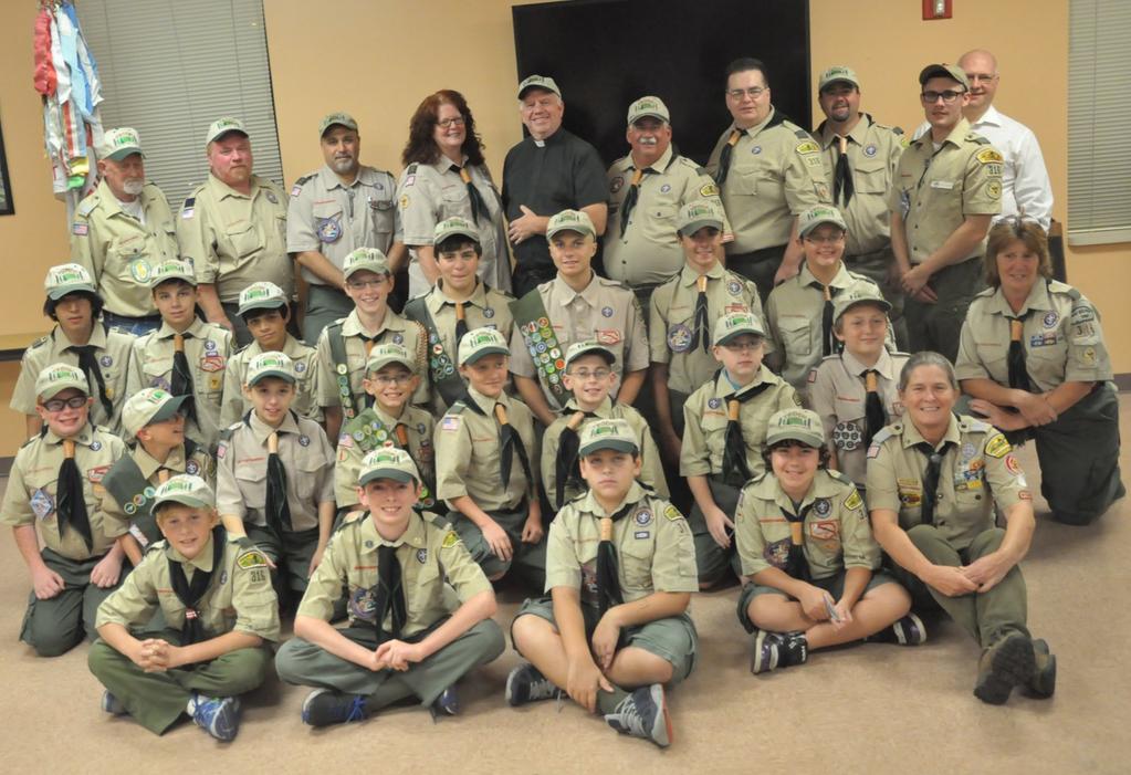 the Parish Center for the Troop s September Court of