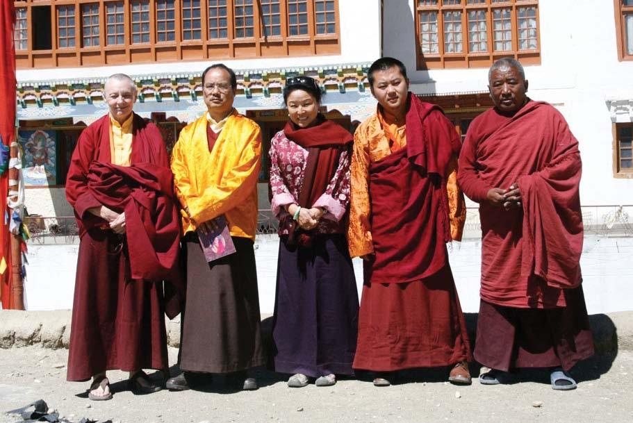 News from Khandro-la Jetsunma Tenzin Palmo, H.E. Ghyeltshen Tulku, Khandro Rinpoche, H.E. Langpo Rinpoche & the Abbot of Tsomoriri Gompa For the first time, I attended the Annual Drukpa Council that was held in Leh last September.