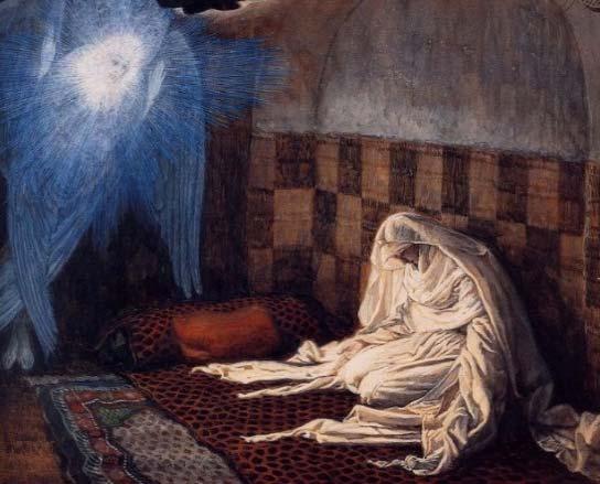 The First Mystery: The Annunciation.