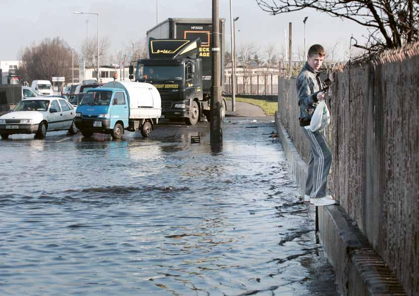If the present upward trend in global warming continues, flood waters
