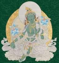 Tara puja is a mix of Tibetan and English and takes one hour, during which we offer chai and cake.