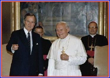 1979 Ronald Reagan confers with Pope John Paul II 1982.