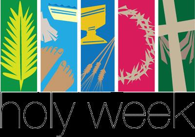 Here is our Holy Week schedule: --Palm Sunday weekend, Saturday and Sunday, April 13-14; our regular weekend mass schedule (Blessing, Distribution & Procession with Palms at all masses) --Tuesday of