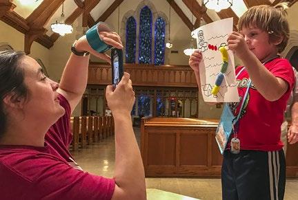 Each evening the kids were excited to share their God sightings, which were represented by