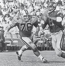 154 DEFENSIVE LINE STANDOUT Renso Rock Perdoni was a finalist for the Lombardi Award in 1970.