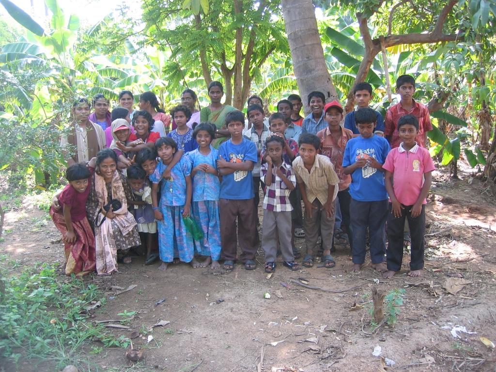 New Property of the Nav Jeevan Orphanage! Below: The children, staff and the priests spent an enjoyable afternoon on the great feast day of December the Eighth.