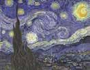 Project an image of all three paintings (The Starry Night by Vincent Van Gogh, Cape Cod Morning by Edward Hopper and Studies for the Libyan Sibyl by Michelangelo Buonarroti) from Wonder and the Image