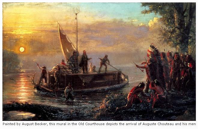 On February 15, 1764, Auguste Chouteau pulled to shore at the head of his charge.