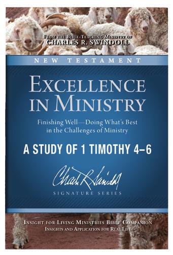 Swindoll and Insight for Living Ministries CD series and softcover Bible Companion Excellence in Ministry: