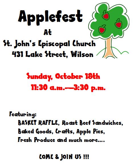 Basket Raffle We will be having a basket raffle on September 19th from 12 4 p.m. at St. John s.