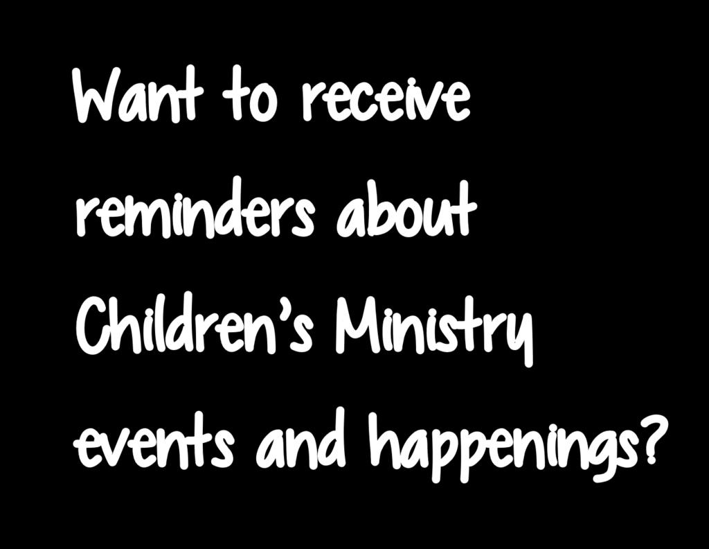 What s Happening in Children s Ministry?