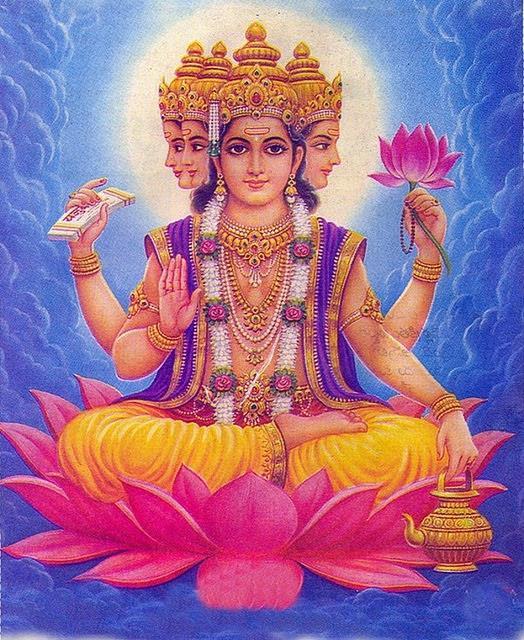 HINDU GODS AND GODDESSES 1. BRAHMA The first deity of the Hindu trinity, Lord Brahma is considered to be the god of Creation, including the cosmos and all of its beings.