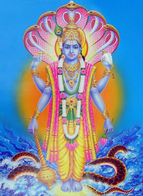 2. VISHNU The second deity of the Hindu trinity, Vishnu is the Preserver (of life). He is believed to sustain life through his adherence to principle, order, righteousness and truth.