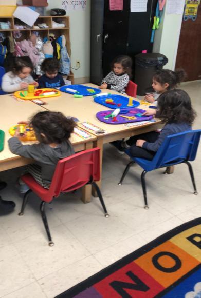 Toddler- Morah Karen Take A Look At LIHA This week the children continued learning the concept of numbers by counting the candle sticks of the menorah.