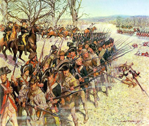 In January, Morgan fought and destroyed the British commander Tarlton s forces at the Cow Pens a battle that proved to be one of the turning points of the war in the south.