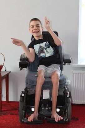 Ukraine Andrey is 15 years old and has a very severe form of cerebral palsy. He lives with his parents, grandparents, and younger brother.