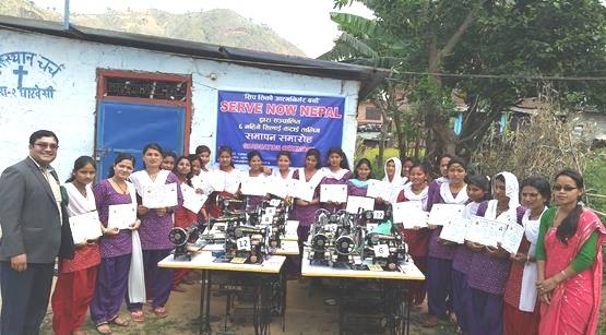 ServeNow Nepal In April of 2015, just before the earthquake struck, the first 21 women graduated from our tailoring program in Nepal.